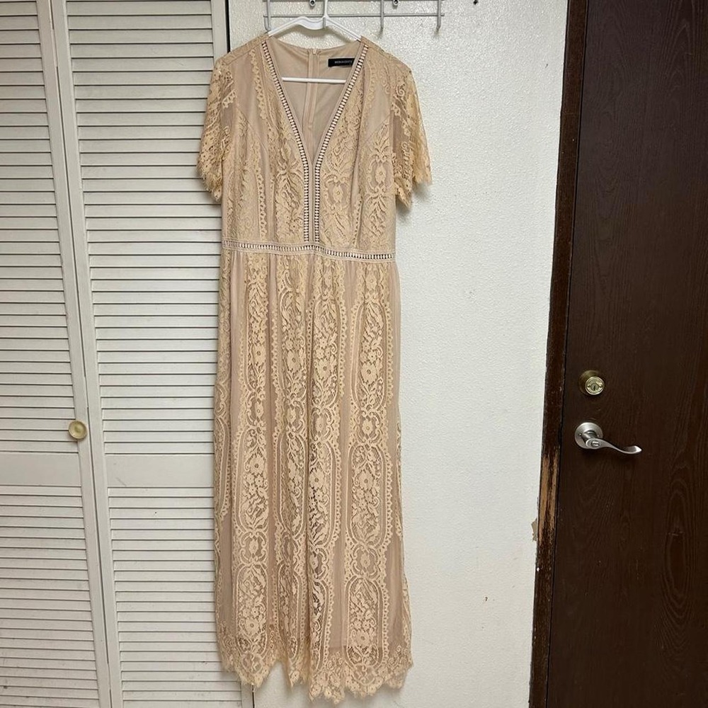 Lacey Cream Vintage Inspired‎ Maxi Dress